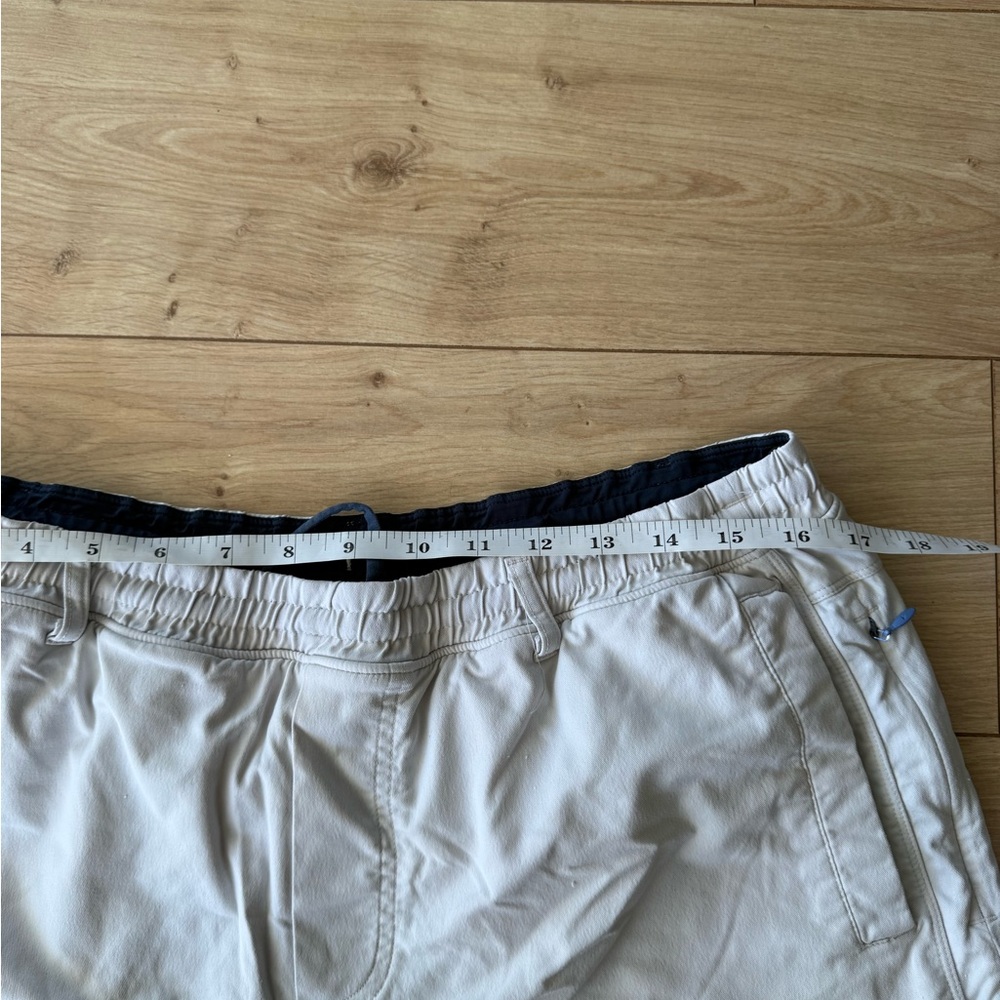 Bird Dogs Shorts Mens XL Off White Lined Athletic Casual Stretch Drawstring - Picture 4 of 5